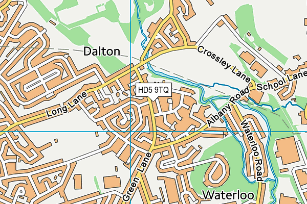 HD5 9TQ map - OS VectorMap District (Ordnance Survey)