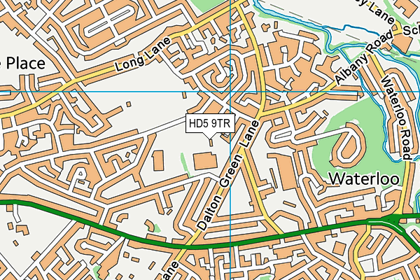 HD5 9TR map - OS VectorMap District (Ordnance Survey)