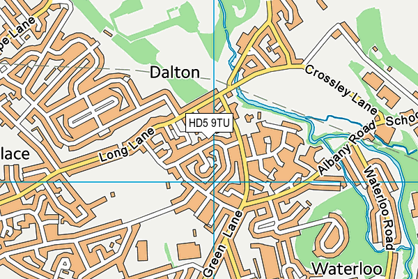 HD5 9TU map - OS VectorMap District (Ordnance Survey)