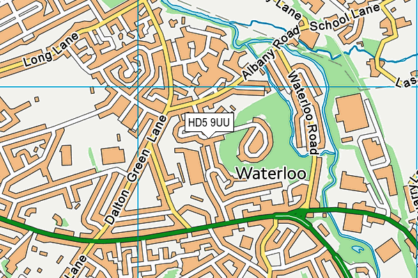 HD5 9UU map - OS VectorMap District (Ordnance Survey)