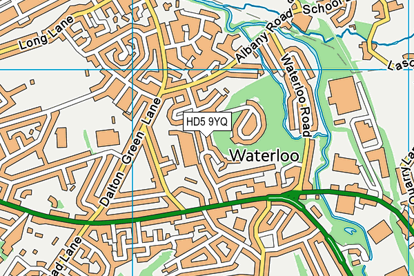 HD5 9YQ map - OS VectorMap District (Ordnance Survey)