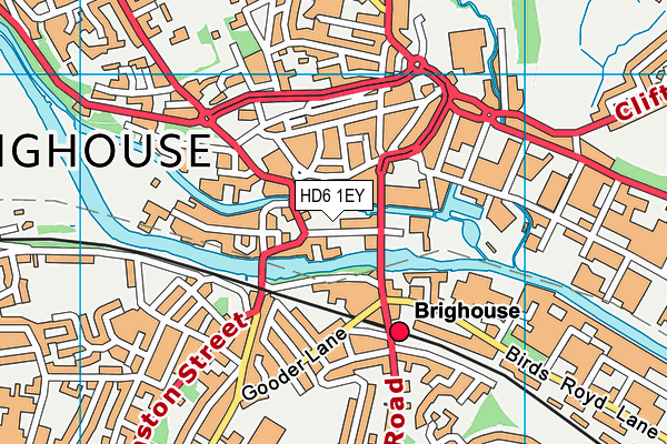Map of BRIGHOUSE BOXING CLUB LTD at district scale