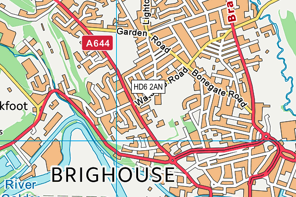 St Andrews map (HD6 2AN) - OS VectorMap District (Ordnance Survey)
