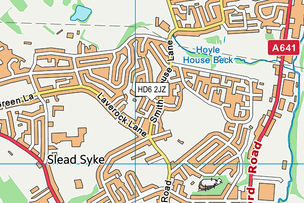 HD6 2JZ map - OS VectorMap District (Ordnance Survey)