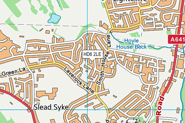 HD6 2LE map - OS VectorMap District (Ordnance Survey)