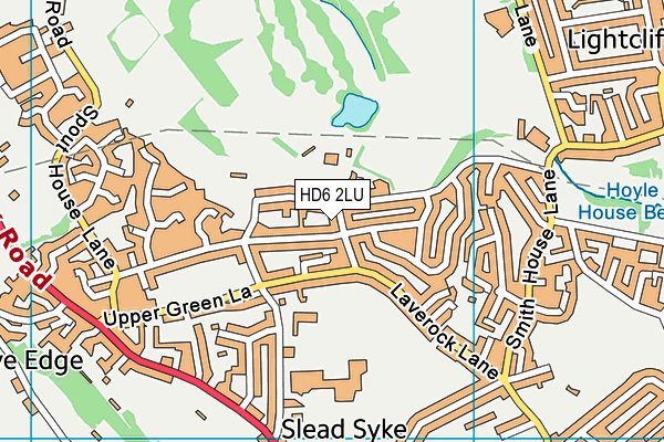 HD6 2LU map - OS VectorMap District (Ordnance Survey)