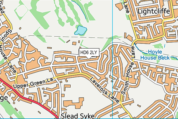 HD6 2LY map - OS VectorMap District (Ordnance Survey)