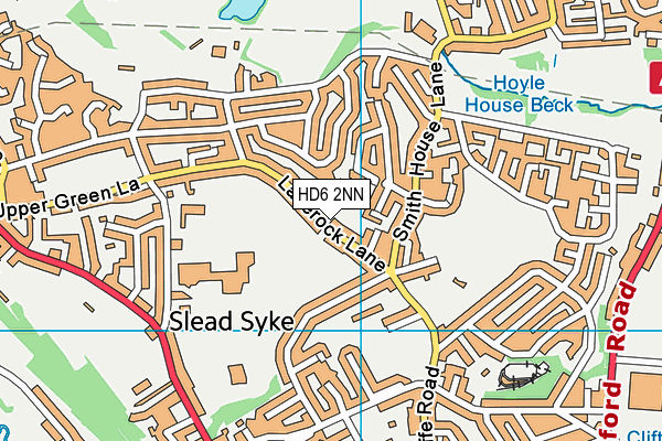 HD6 2NN map - OS VectorMap District (Ordnance Survey)