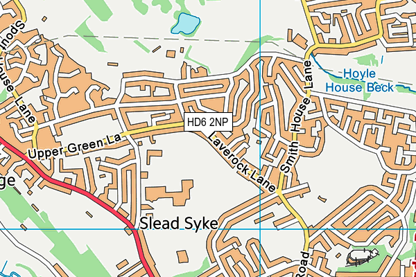 HD6 2NP map - OS VectorMap District (Ordnance Survey)