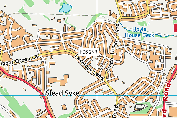 HD6 2NR map - OS VectorMap District (Ordnance Survey)