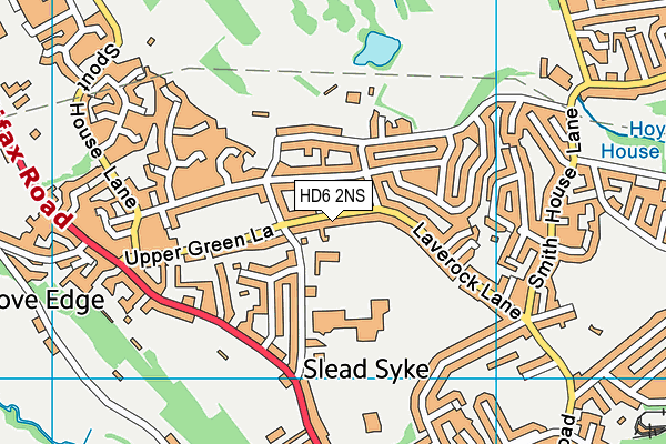 HD6 2NS map - OS VectorMap District (Ordnance Survey)