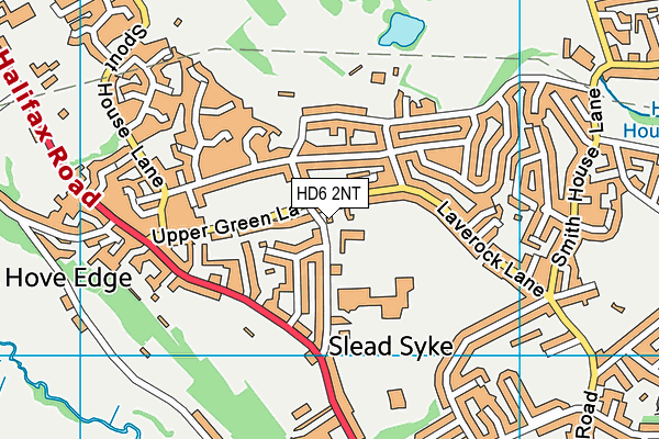 St Joseph's Catholic Primary Academy map (HD6 2NT) - OS VectorMap District (Ordnance Survey)