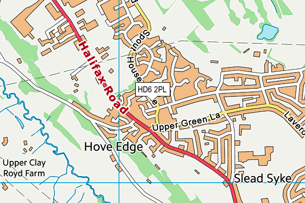 Brighouse Town Afc (Yorkshire Payments Stadium) map (HD6 2PL) - OS VectorMap District (Ordnance Survey)