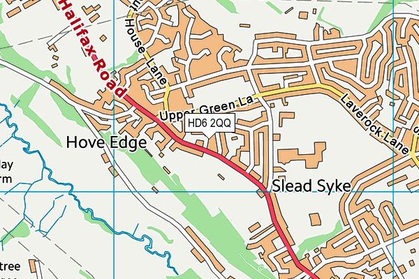 HD6 2QQ map - OS VectorMap District (Ordnance Survey)