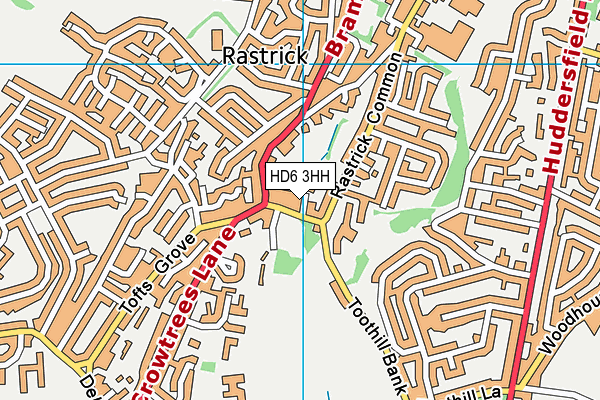 HD6 3HH map - OS VectorMap District (Ordnance Survey)