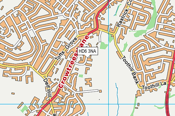 HD6 3NA map - OS VectorMap District (Ordnance Survey)