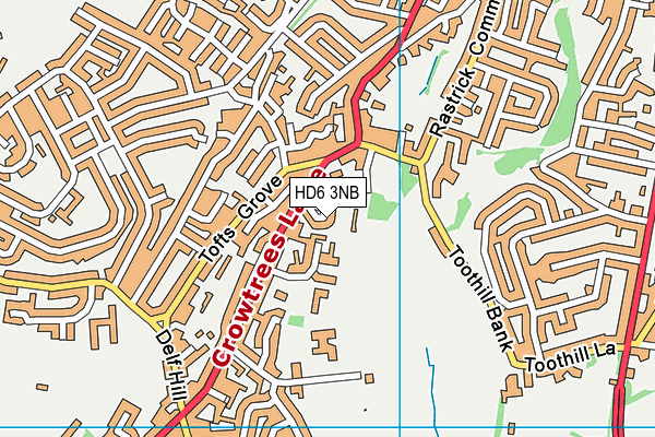 HD6 3NB map - OS VectorMap District (Ordnance Survey)