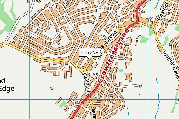HD6 3NP map - OS VectorMap District (Ordnance Survey)