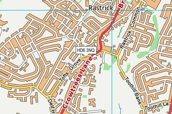 HD6 3NQ map - OS VectorMap District (Ordnance Survey)