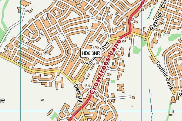 HD6 3NR map - OS VectorMap District (Ordnance Survey)