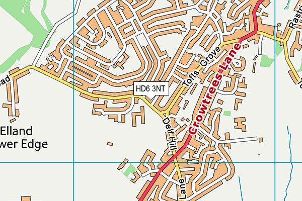 HD6 3NT map - OS VectorMap District (Ordnance Survey)