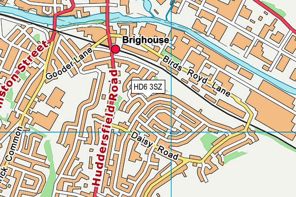 HD6 3SZ map - OS VectorMap District (Ordnance Survey)