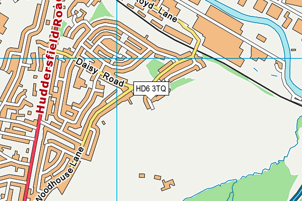 HD6 3TQ map - OS VectorMap District (Ordnance Survey)