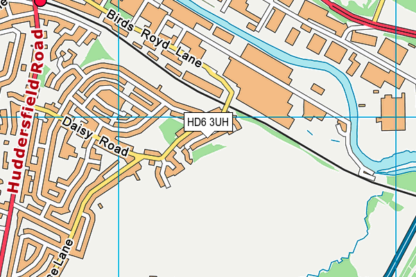 HD6 3UH map - OS VectorMap District (Ordnance Survey)