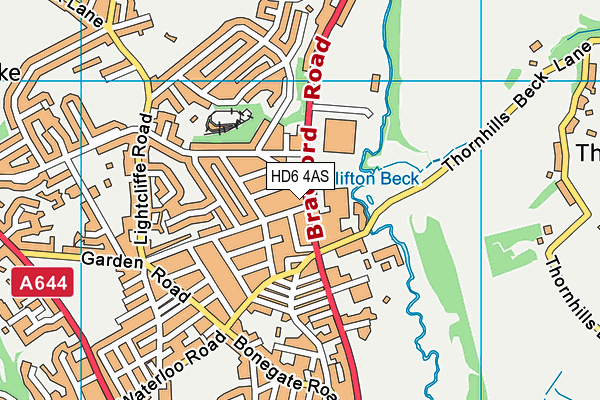 Map of MILANO PIZZA (HUDDERSFIELD) LIMITED at district scale