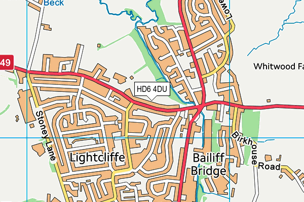 Map of HALIFAX ELECTRICAL LIMITED at district scale