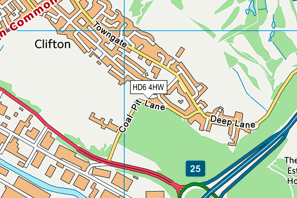 Spirit Health Club (Leeds Brighouse) map (HD6 4HW) - OS VectorMap District (Ordnance Survey)