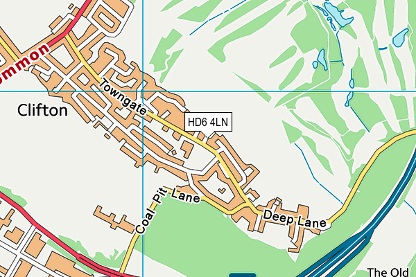 HD6 4LN map - OS VectorMap District (Ordnance Survey)