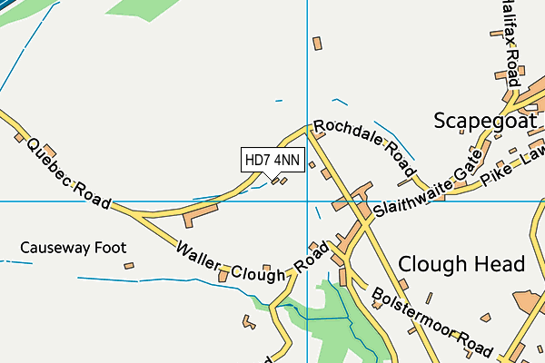 HD7 4NN map - OS VectorMap District (Ordnance Survey)