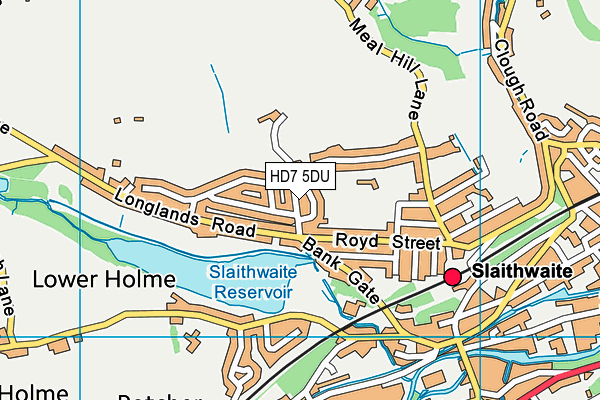 HD7 5DU map - OS VectorMap District (Ordnance Survey)