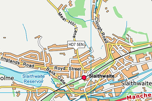 HD7 5EN map - OS VectorMap District (Ordnance Survey)