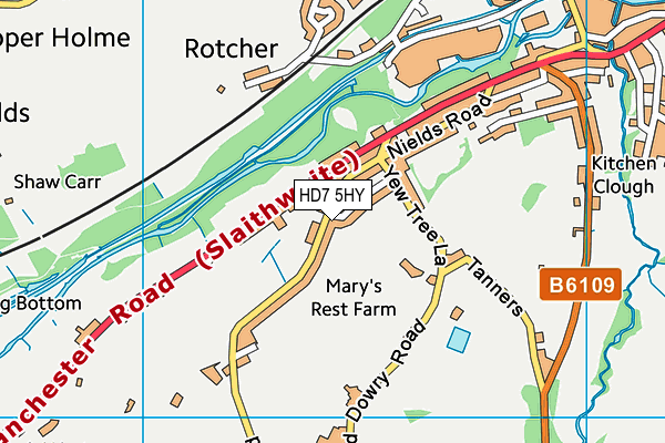 Map of HOLROYD CONSTRUCTION & GROUNDWORKS LIMITED at district scale