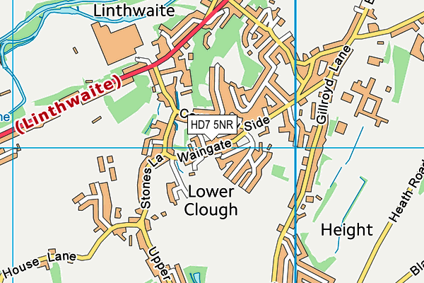 Map of WAINGATE (HUDDERSFIELD) LIMITED at district scale