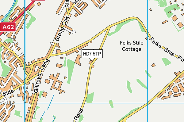 HD7 5TP map - OS VectorMap District (Ordnance Survey)