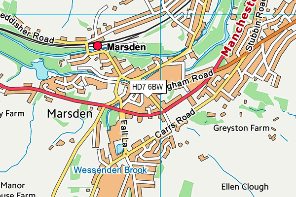Map of MARSDEN COMMUNITY TRUST TRADING LIMITED at district scale