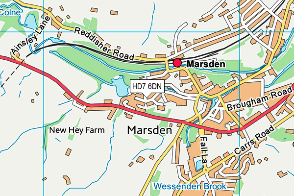 Map of WATERSIDE MANAGEMENT COMPANY (MARSDEN) LIMITED at district scale