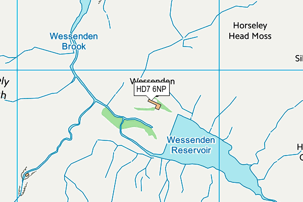 HD7 6NP map - OS VectorMap District (Ordnance Survey)