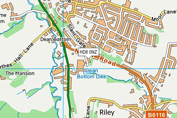 Map of KIRKBURTON GARAGES LIMITED at district scale