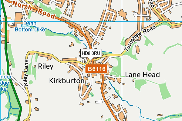 Map of SHARC RETAIL (KIRKBURTON) LIMITED at district scale