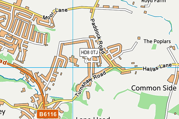 Kirkburton Middle School map (HD8 0TJ) - OS VectorMap District (Ordnance Survey)