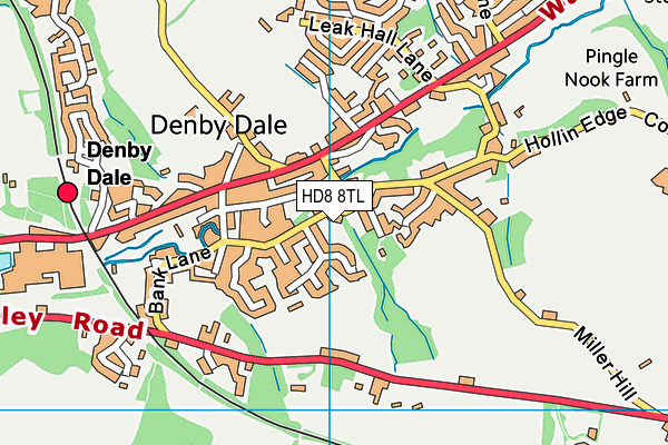 Map of DENBY DALE NEWS LIMITED at district scale