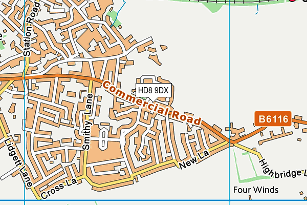 Map of PARNHAM LIMITED at district scale
