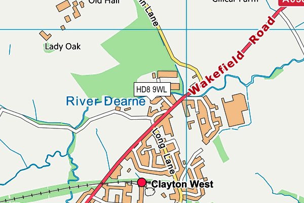 Map of HIGHFIELD COURT (WAKEFIELD) MANAGEMENT COMPANY LIMITED at district scale
