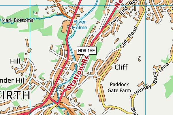 Map of HOLMFIRTH GAMING CENTRE LIMITED at district scale