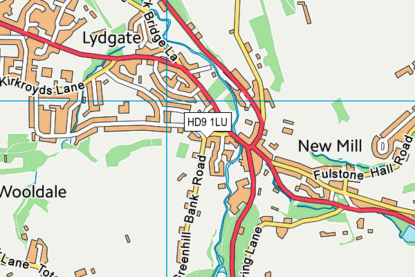 HD9 1LU map - OS VectorMap District (Ordnance Survey)