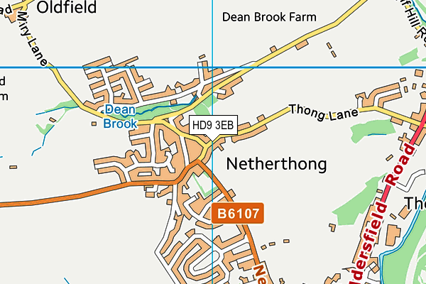 Netherthong Primary School map (HD9 3EB) - OS VectorMap District (Ordnance Survey)